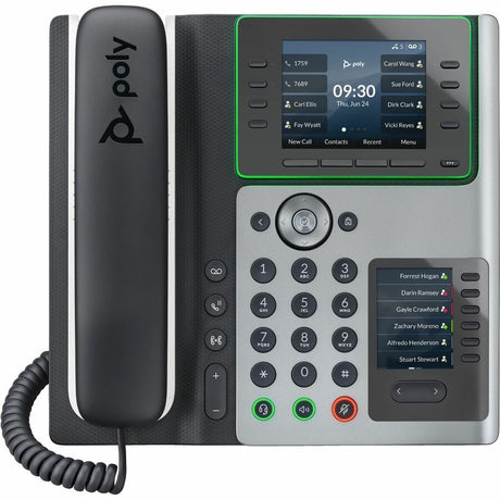 Poly E450 IP Phone - Corded - Corded - Desktop - Black
