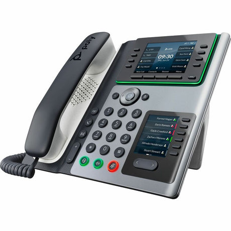 Poly E450 IP Phone - Corded - Corded - Desktop - Black