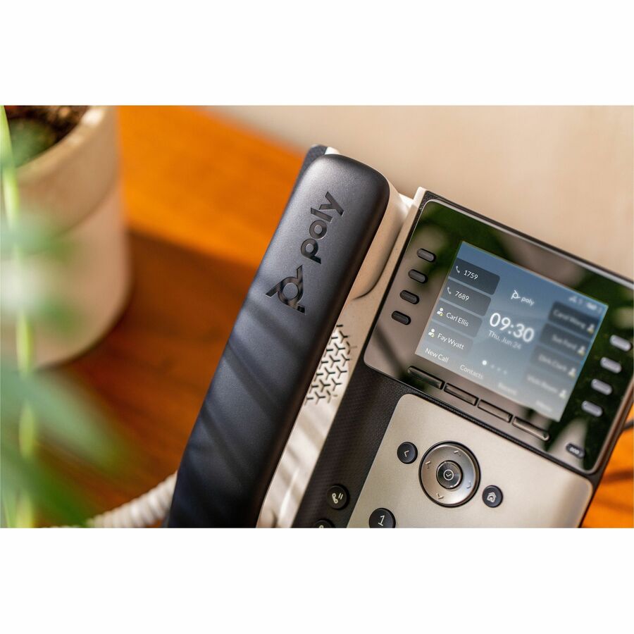 Poly Edge E320 IP Phone - Corded - Corded - Bluetooth - Desktop, Wall Mountable