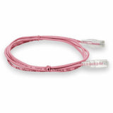 2FT PINK CAT6 SLIM UTP PVC