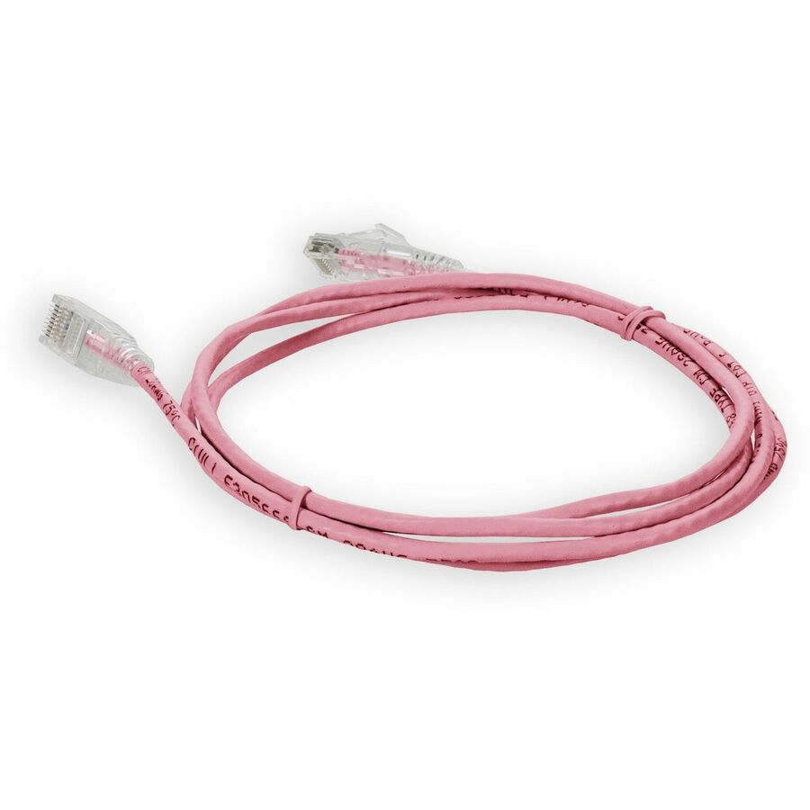 2FT PINK CAT6 SLIM UTP PVC