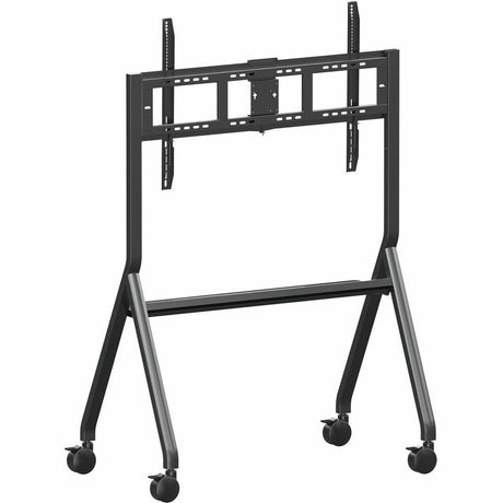 ViewSonic VB-STND-009 Slim Mobile TV Cart for 55 to 86 inch screens up to 265 lbs, VESA Pattern Compatible for 400x200 to 900x600mm, Storage Tray, and Lockable Wheels