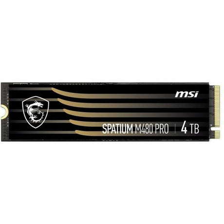 MSI SPATIUM M480 PRO 4 TB Solid State Drive - M.2 2280 Internal - PCI Express NVMe (PCI Express NVMe 4.0 x4)