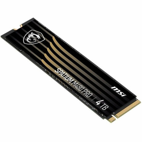 MSI SPATIUM M480 PRO 4 TB Solid State Drive - M.2 2280 Internal - PCI Express NVMe (PCI Express NVMe 4.0 x4)