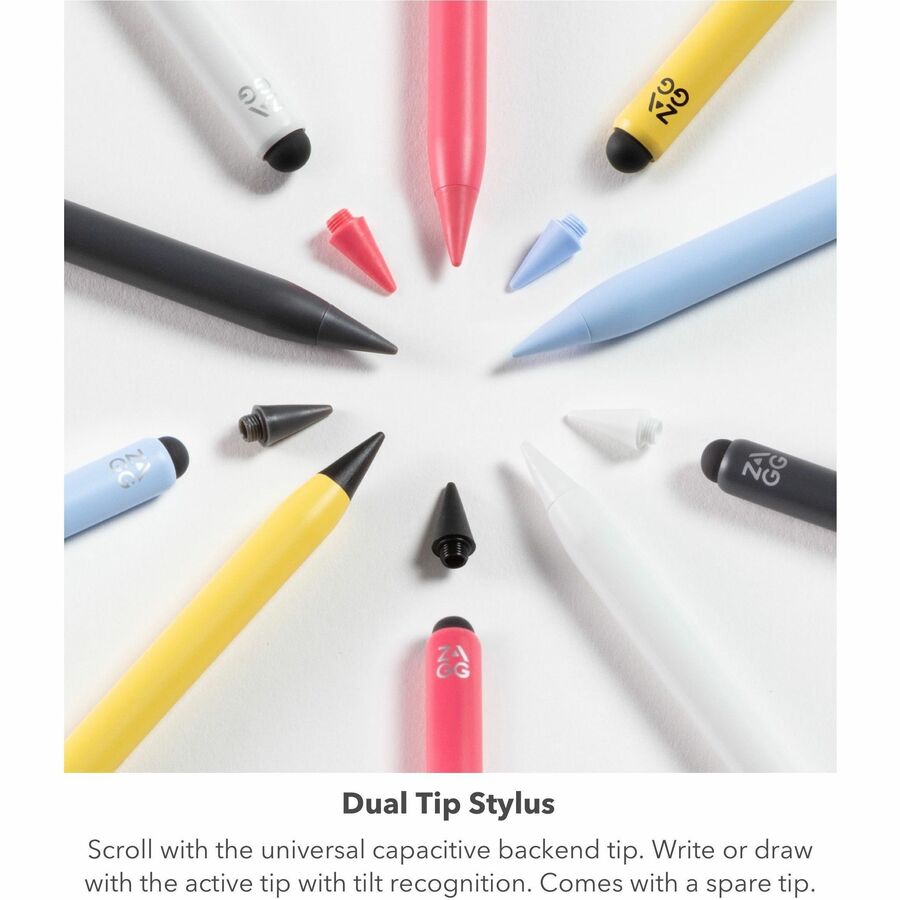 ZAGG Pro Stylus 2 - Wireless Charging Stylus - White
