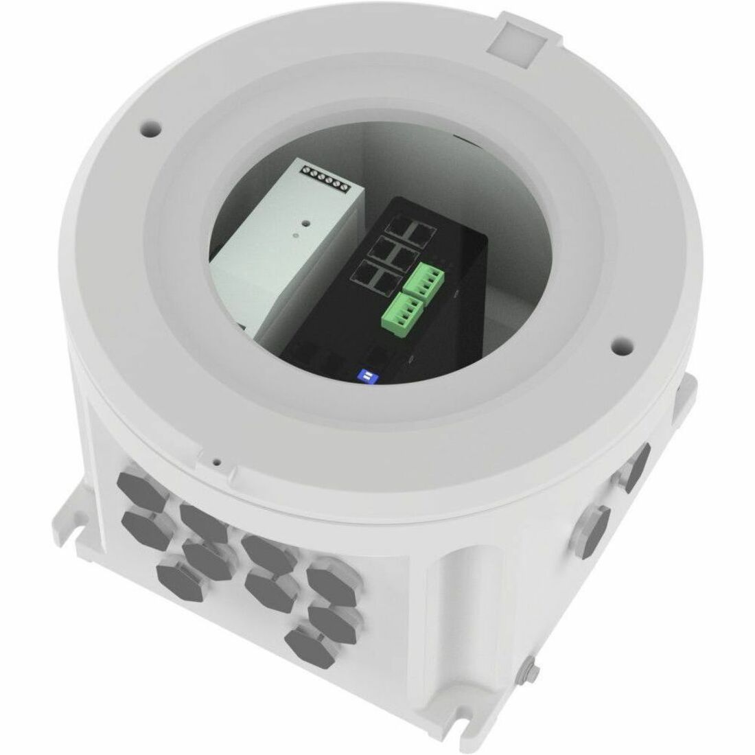 EXCONNECTION RAIL 8-PORT POE++