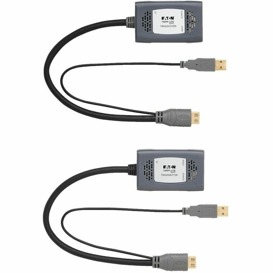 Eaton Tripp Lite Series 1-Port HDMI over Cat6 Extender Kit, Pigtail Transmitter/Receiver, 4K 60 Hz, HDR, 4:4:4, 230 ft. (70.1 m), TAA