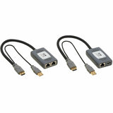 Eaton Tripp Lite Series 1-Port HDMI over Cat6 Extender Kit, Pigtail Transmitter/Receiver, 4K 60 Hz, HDR, 4:4:4, 230 ft. (70.1 m), TAA