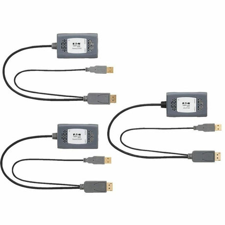 Eaton Tripp Lite Series 2-Port DisplayPort over Cat6 Extender Kit, Pigtail Transmitter/2x Receivers, 4K 60 Hz, HDR, 4:4:4, 230 ft. (70.1 m), TAA