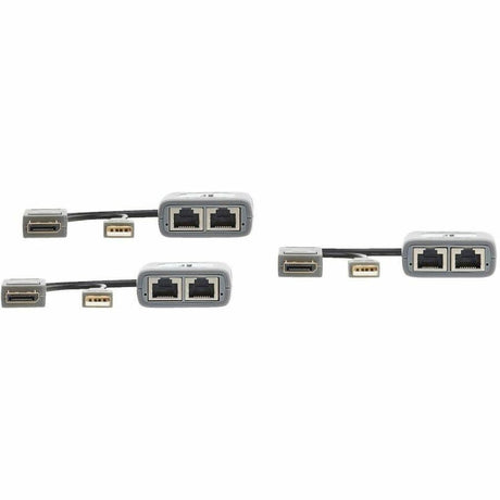 Eaton Tripp Lite Series 2-Port DisplayPort over Cat6 Extender Kit, Pigtail Transmitter/2x Receivers, 4K 60 Hz, HDR, 4:4:4, 230 ft. (70.1 m), TAA