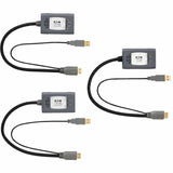 Eaton Tripp Lite Series 2-Port HDMI over Cat6 Extender Kit, Pigtail Transmitter/2x Receivers, 4K 60 Hz, HDR, 4:4:4, 230 ft. (70.1 m), TAA