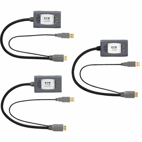 Eaton Tripp Lite Series 2-Port HDMI over Cat6 Extender Kit, Pigtail Transmitter/2x Receivers, 4K 60 Hz, HDR, 4:4:4, 230 ft. (70.1 m), TAA