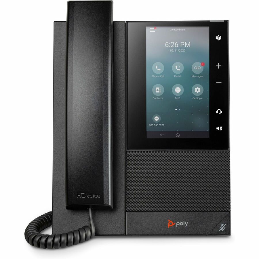 Poly CCX 505 Business Media Phone with Open SIP and PoE-enabled GSA/TAA