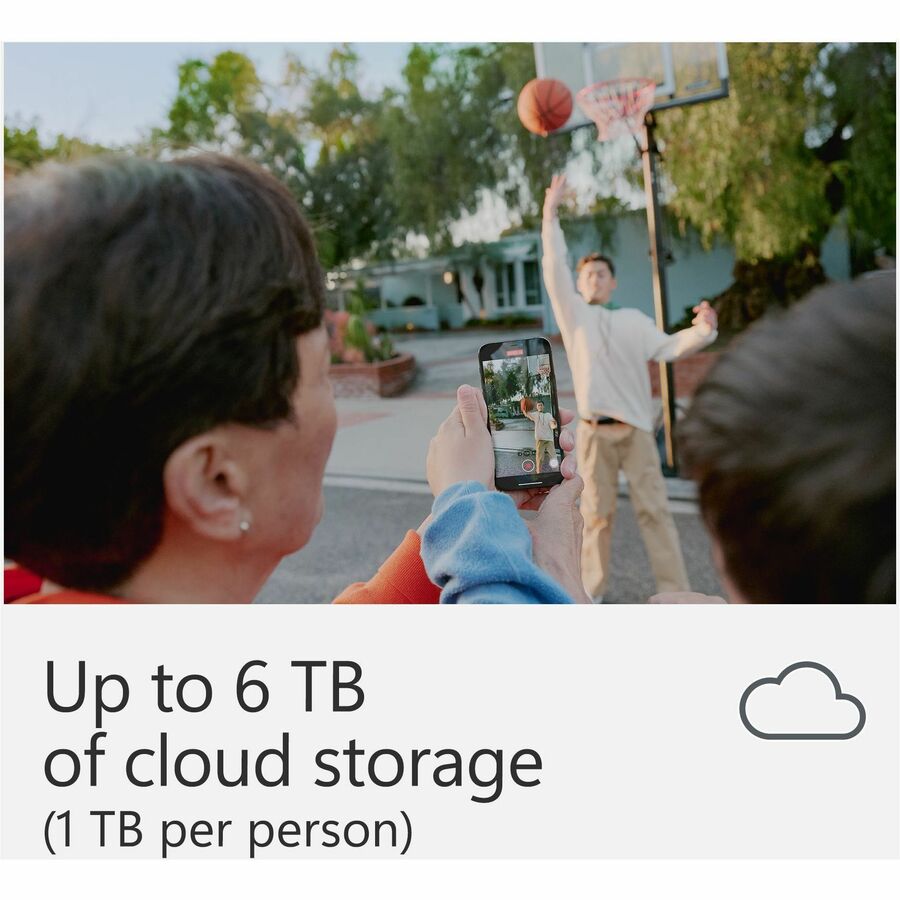 Microsoft 365 Family - Subscription License - Up to 6 people - 1 Year