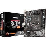 MSI B450M-A PRO MAX Desktop Motherboard - AMD B450 Chipset - Socket AM4 - Micro ATX