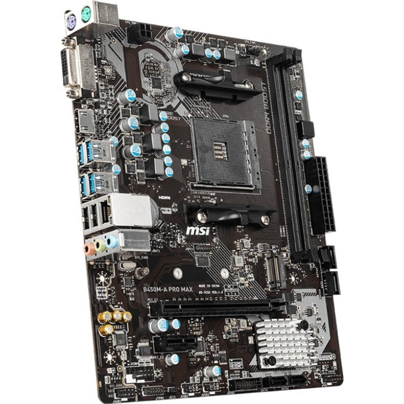 MSI B450M-A PRO MAX Desktop Motherboard - AMD B450 Chipset - Socket AM4 - Micro ATX