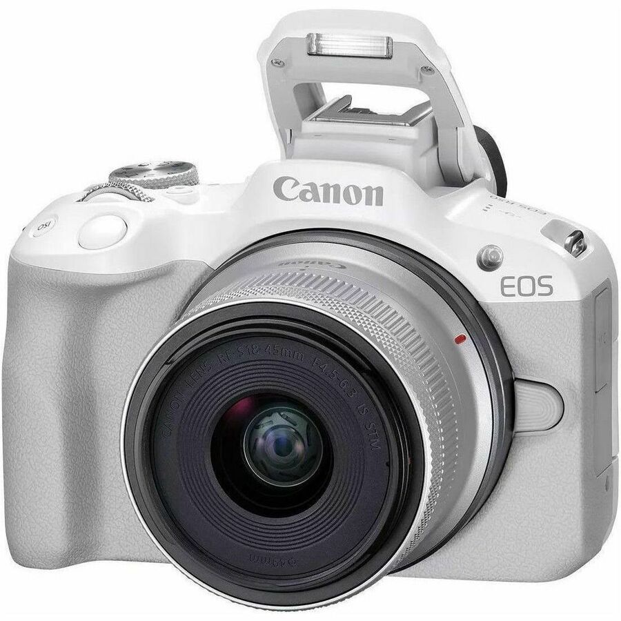 Canon EOS R50 24.2 Megapixel Mirrorless Camera with Lens - 0.71" - 1.77" - White