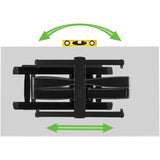 Sanus Full-Motion+ Tilt TV Mount - For 46-95 Inch Flat Panel TVs - Black