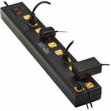 Eaton Tripp Lite Series Protect It! 10-Outlet Surge Protector with Swivel Light Bars - 5-15R Outlets, 2 USB Ports, 10 ft. (3 m) Cord, 4500 Joules, Black