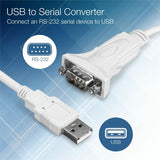 10 FT. USB TO SERIAL CONVERTER