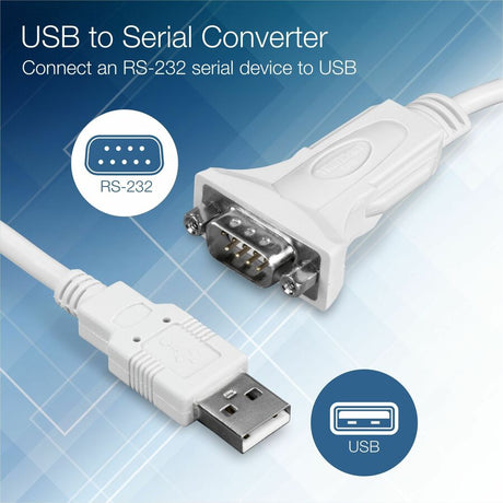 10 FT. USB TO SERIAL CONVERTER