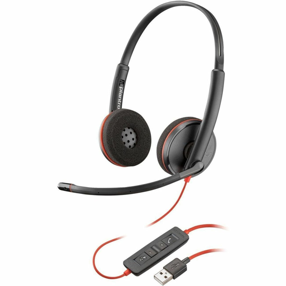Poly Blackwire 3220 Stereo USB-A Headset TAA