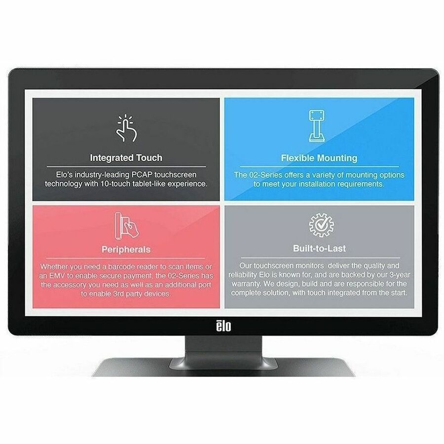 Elo 2202L 22" Class LED Touchscreen Monitor - 16:9 - 14 ms