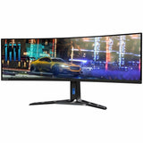 Lenovo Legion R45w-30 45" Class Dual Quad HD (DQHD) Curved Screen Gaming LED Monitor - 32:9 - Black