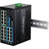 26 Port Ind Gig PoE Switch