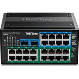 26 Port Ind Gig PoE Switch