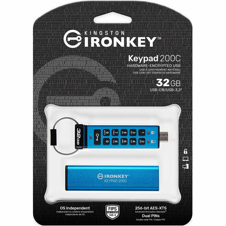 IronKey FIPS 140-3 Level 3 (Pending) Certified Keypad Drive