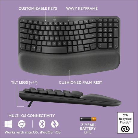 Logitech Wave Keys MK670 Keyboard & Mouse