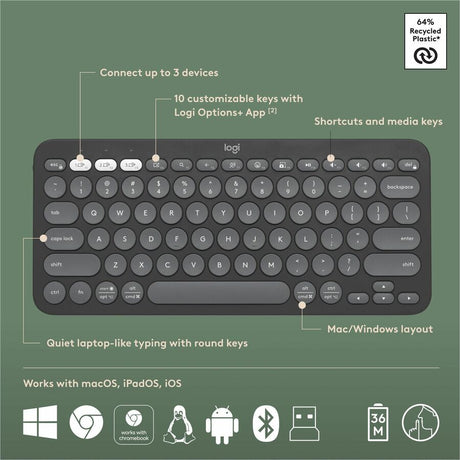 PEBBLE 2 COMBO MOUSE  KEYBOARD