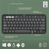 Logitech Pebble 2 Combo for Mac, Wireless Keyboard and Mouse, Slim, Quiet and Portable, Customizable, Tonal Graphite