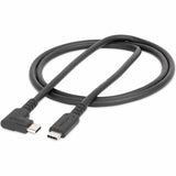StarTech.com 3ft (1m) Rugged Right Angle USB-C Cable, USB 10 Gbps, USB C to C Data Transfer Cable, 100W PD, 4K 60Hz, 90 Degree USB-C Cable