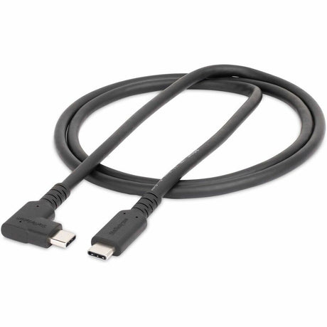 StarTech.com 3ft (1m) Rugged Right Angle USB-C Cable, USB 10 Gbps, USB C to C Data Transfer Cable, 100W PD, 4K 60Hz, 90 Degree USB-C Cable