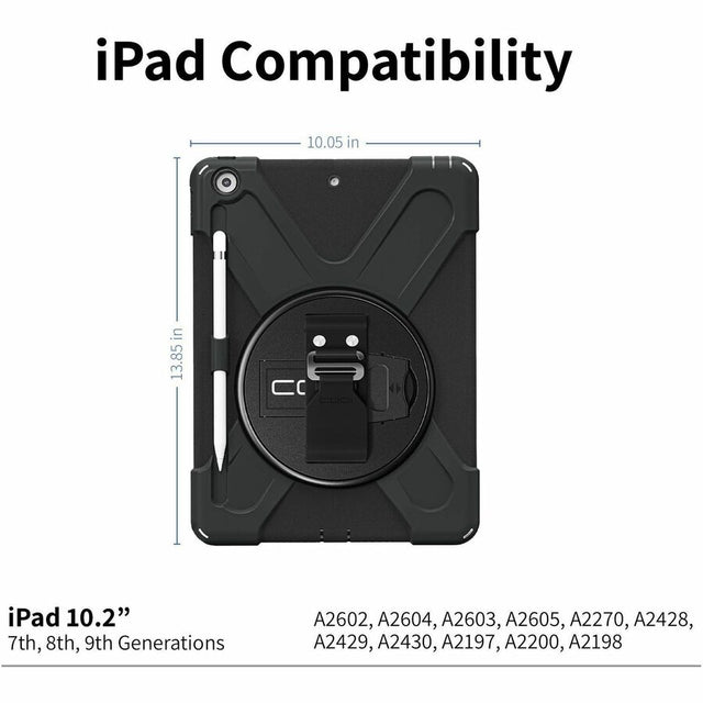 Rugged iPad 10.2" Case - Integrated Screen Protector (9th, 8th, and 7th Generation)