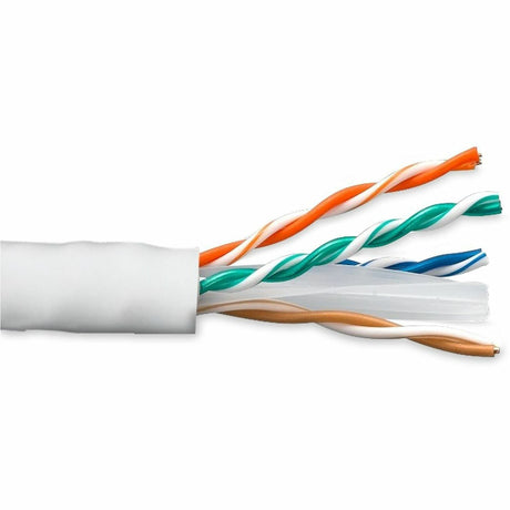 1000FT CAT5E WHITE SOLID 24AWG