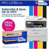 Brother MFC-L3780CDW Wireless Digital Color All-in-One Printer with Laser Quality Output, Copy, Scan, and Fax, Single Pass Duplex Copy and Scan, Duplex and Mobile Printing, Gigabit Ethernet