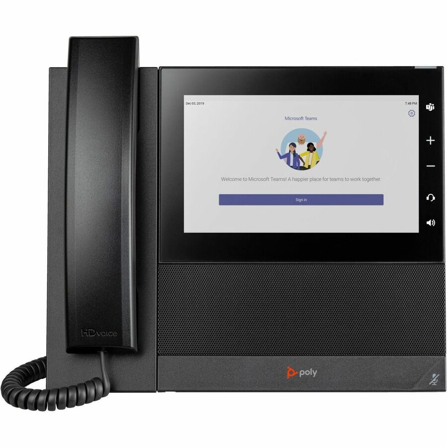 Poly CCX 600 Business Media Phone for Microsoft Teams and PoE-enabled GSA/TAA