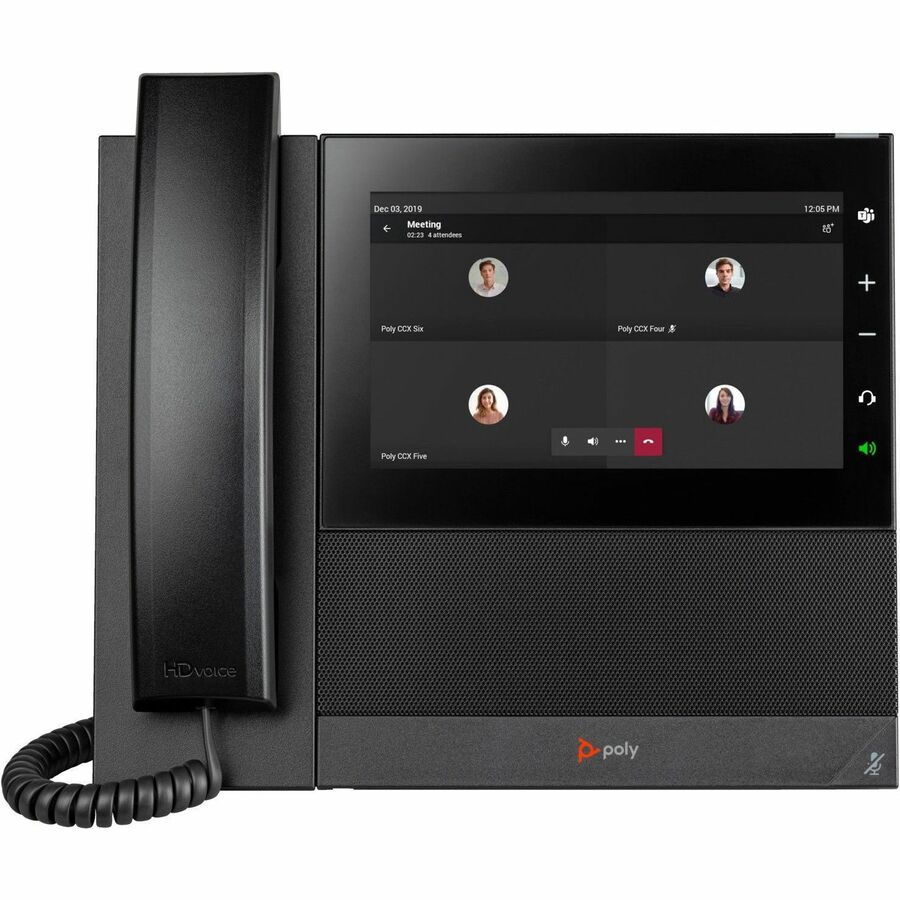 Poly CCX 600 Business Media Phone for Microsoft Teams and PoE-enabled GSA/TAA