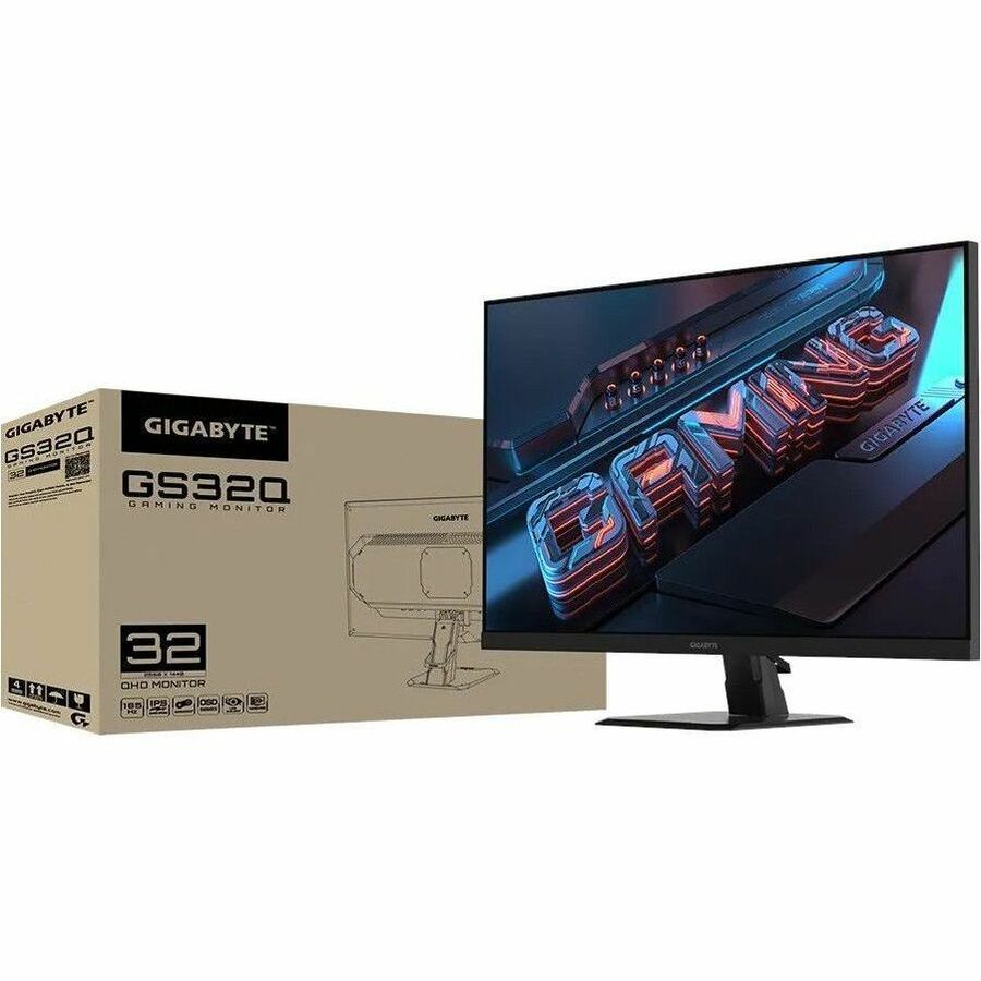 Gigabyte GS32Q 32" Class WQHD Gaming LED Monitor - Black
