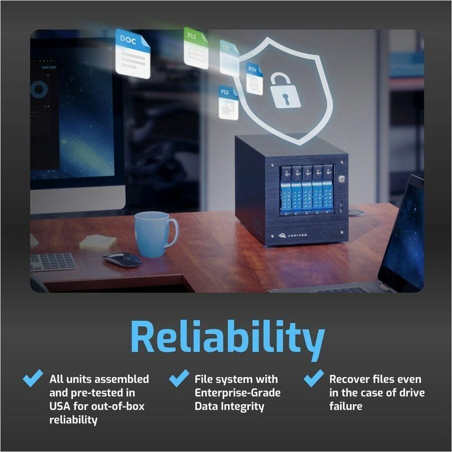 OWC 20TB Jupiter Mini 5-Drive Desktop Network Attached Storage (NAS) Solution