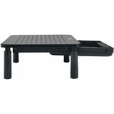 Eaton Tripp Lite Series Monitor Riser for Desk, 15 x 9 in. - Height Adjustable, Storage Drawer, Metal, Black