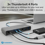 Dual 4K monitor TB4 Dock 100W