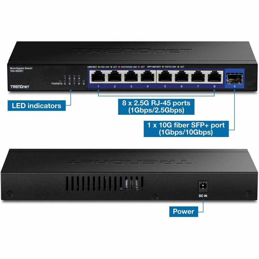 9 Port 2.5G Switch