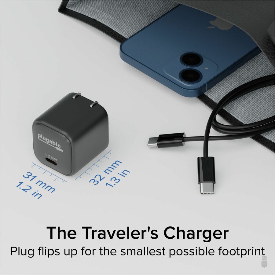 3PK PLUGABLE GAN USB C CHARGER