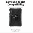 CODi Rugged Carrying Case for 11" Samsung Galaxy Tab S8, Galaxy Tab S9 Tablet, Stylus