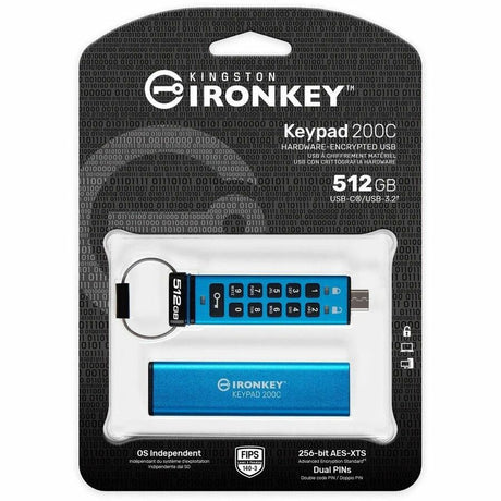 IronKey Keypad 200 512GB USB 3.2 (Gen 1) Type C Flash Drive