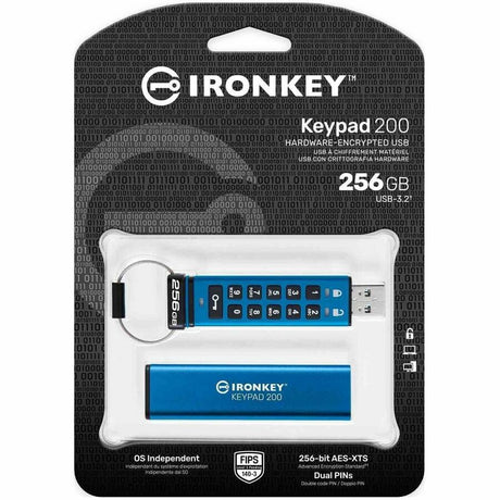 IronKey Keypad 200 256GB USB 3.2 (Gen 1) Type A Flash Drive